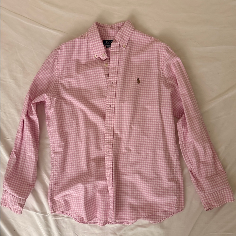 Polo Ralph Lauren Pink Checkered Men's Shirt